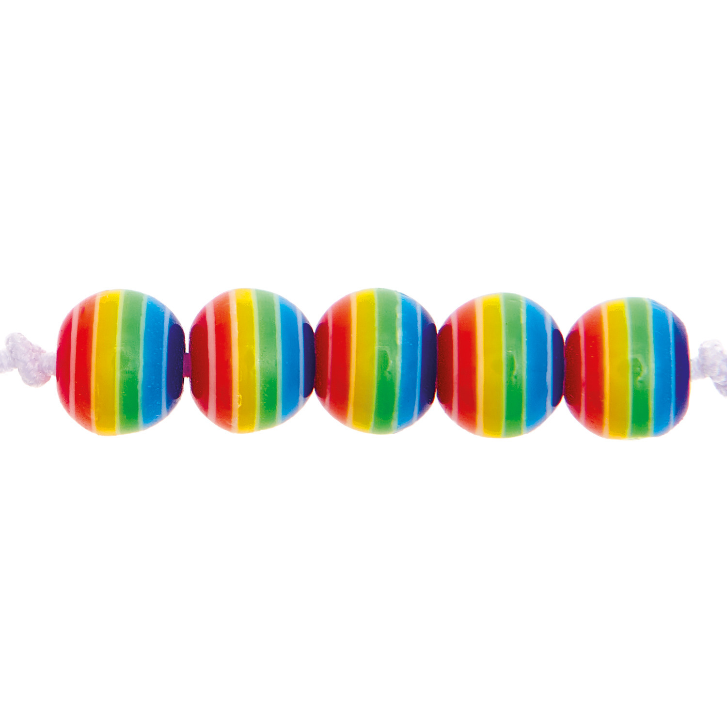 itoshii Regenbogen Perlen 6mm 80 Stück von Rico Design