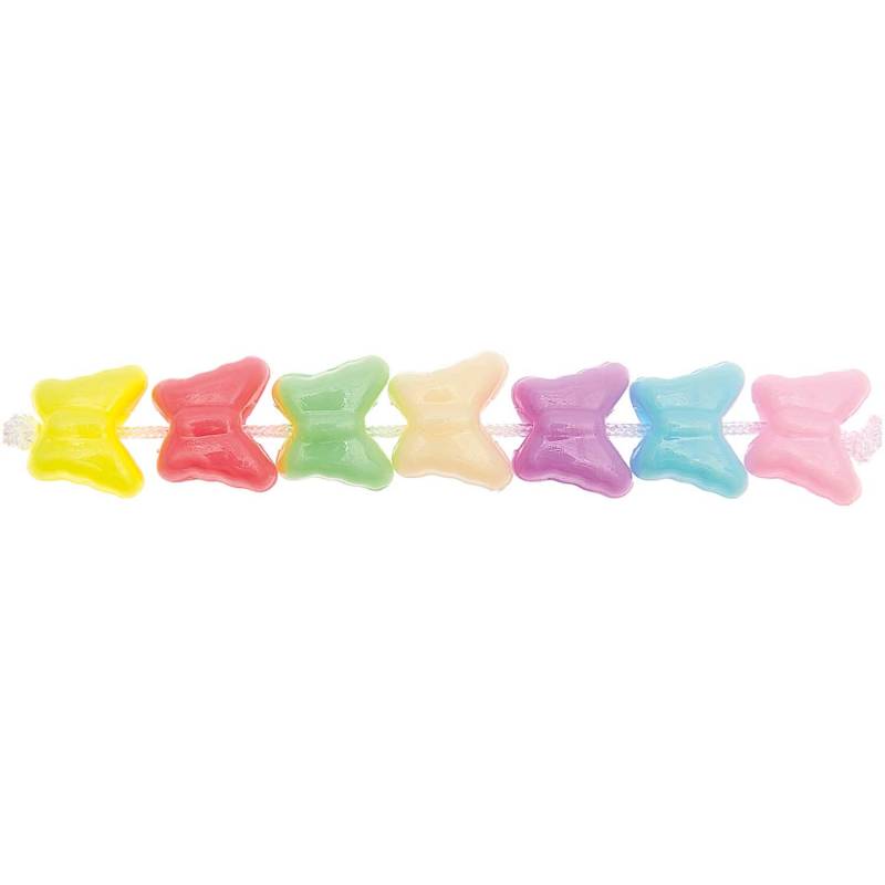 itoshii Schmetterling Perlen pastell 11x10x7mm 35 Stück von Rico Design