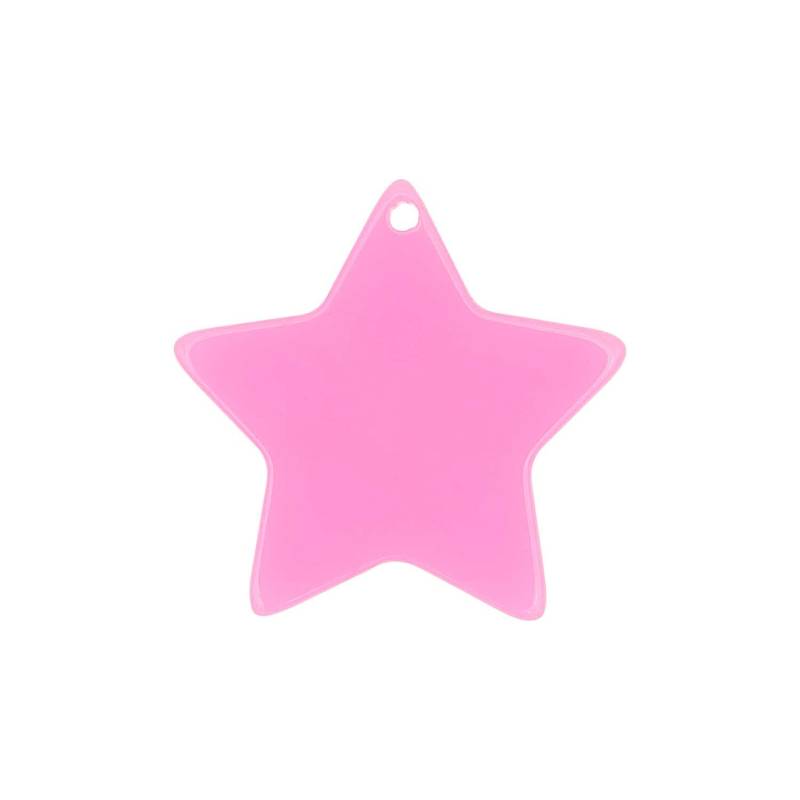 itoshii Stern Scheibe neon pink 30x1mm 1 Stück von Rico Design