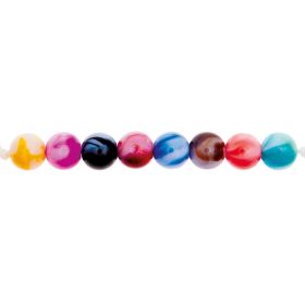 itoshii Tie-dye Perlen multicolor 8mm 48 Stück von Rico Design