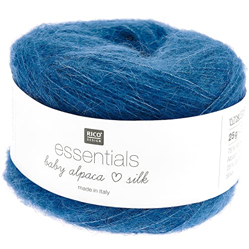 Rico Essentials Baby Alpaca Loves Silk 011 blau von Rico Design