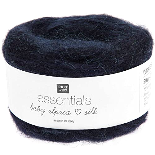 Rico Essentials Baby Alpaca Loves Silk 012 marine von Rico Design