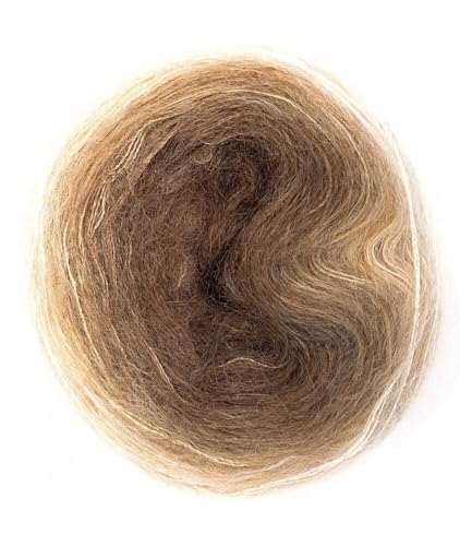 Rico Essentials Super Kid Mohair Loves Silk Colourlove, 100g, Fb. 10 Natur, Regenbogen Lacegarn aus Super Kid Mohair & Seide zum Stricken und H?keln, Lacewolle Nadelst?rke 6 mm Rico Essentials Super Kid Mohair Loves Silk Colourlove, 100g, Fb. 10 Natur, Regenbogen Lacegarn aus Super Kid Mohair & Seide zum Stricken und H?keln, Lacewolle Nadelst?rke 6 mm von Rico Design