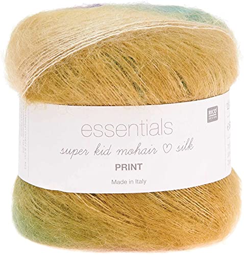 Rico Essentials Super Kid Mohair Loves Silk Print, Lacegarn Mohair Seide Farbverlauf zum Stricken und Häkeln (14 winter) von theofeel