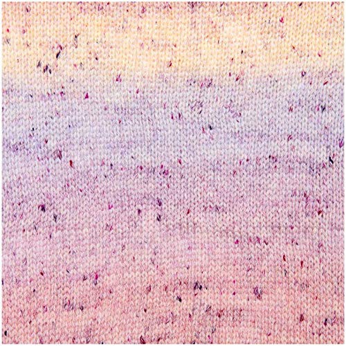 Rico Fashion Cotton Light & Long Tweed dk Fb. 04 pfirsich apricot, Baumwollgarn mit langem, dezentem degradé Farbverlauf zum Stricken & Häkeln von Rico Design