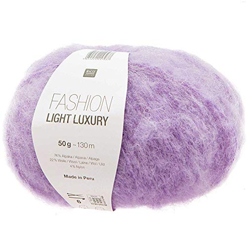 Rico Fashion Light Luxury Fb. 36 flieder, leichte Wolle mit Alpakawolle zum Stricken Rico Fashion Light Luxury Fb. 36 flieder, leichte Wolle mit Alpakawolle zum Stricken von Rico Design