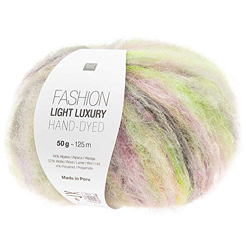 Rico Fashion Light Luxury Hand-Dyed Fb. 05 multi, leichte Wolle mit Alpakawolle zum Stricken Rico Fashion Light Luxury Hand-Dyed Fb. 05 multi, leichte Wolle mit Alpakawolle zum Stricken von Rico Design