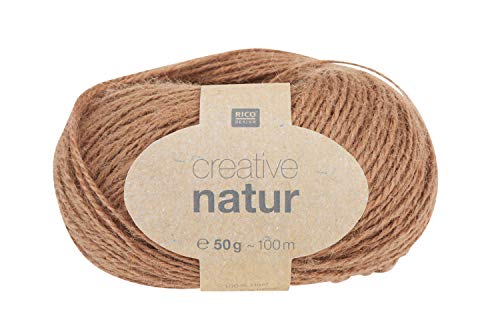 Rico Wolle Wollgarn Creative Natur 50 g Hanf Stricken Häkeln DIY basteln Hellbraun Rico Wolle Wollgarn Creative Natur 50 g Hanf Stricken Häkeln DIY basteln Hellbraun von Rico Design