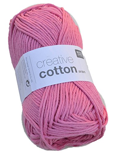 Rico creative cotton aran Farbe 14-pink Baumwollgarn zum Stricken & Häkeln Rico creative cotton aran Farbe 14-pink Baumwollgarn zum Stricken & Häkeln von Rico Design