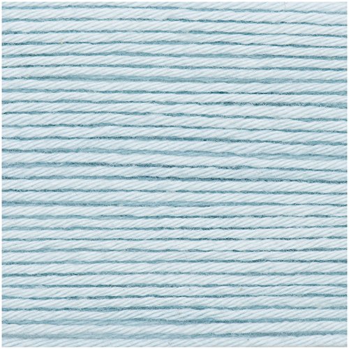 Ricorumi DK Wolle 100% Baumwolle Häkelgarn Häkelwolle 1 Knäul 25g Farbe (033 hellblau) von Rico Design