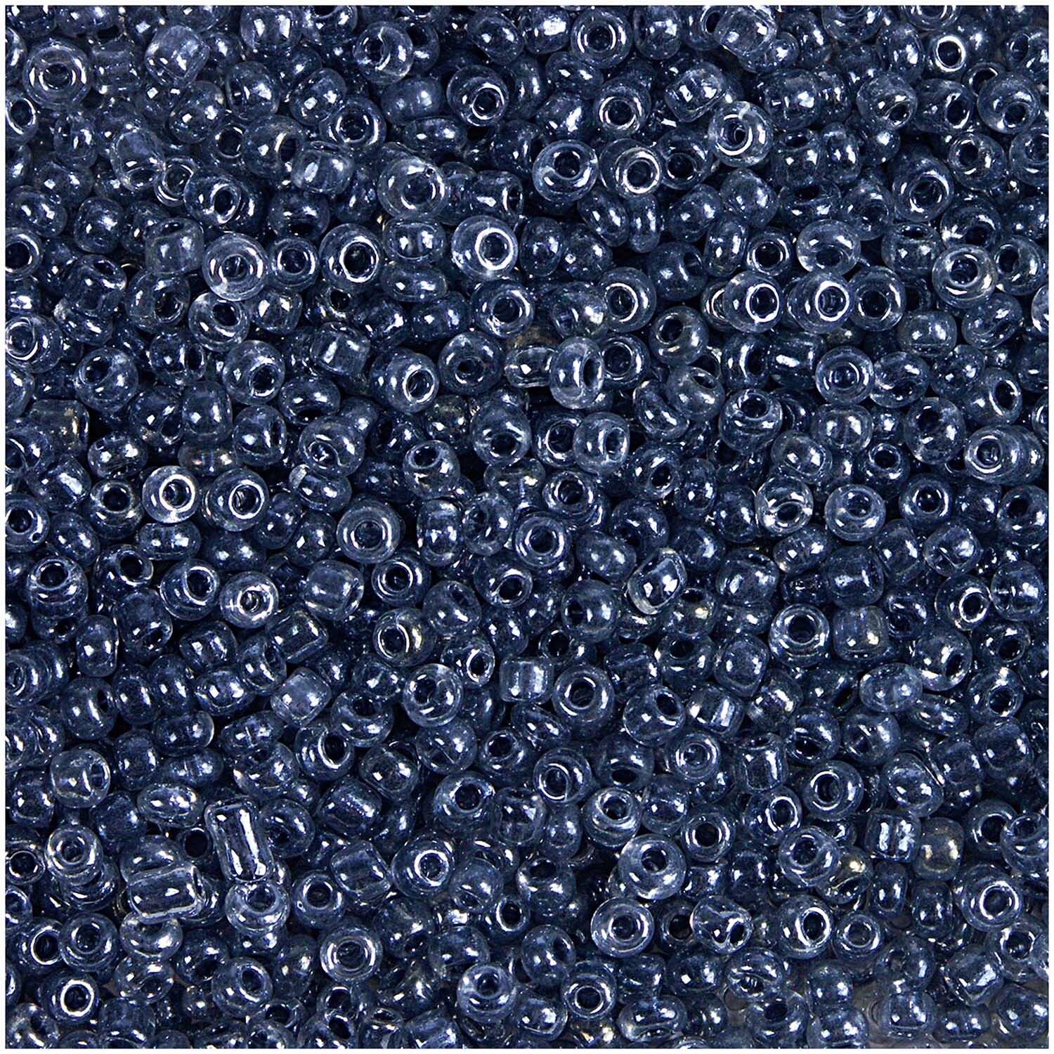 Rico Design Rocailles Perlen 2mm 14g Transparent/Schwarz von Rico Design