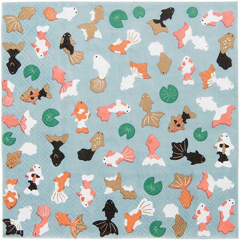SERVIETTEN, FISCHE, FSC MIX von Rico Design