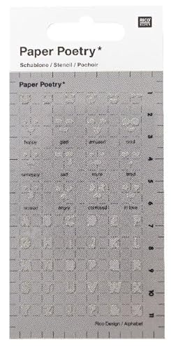 Schablone, Bullet Diary, Emotion von Rico Design