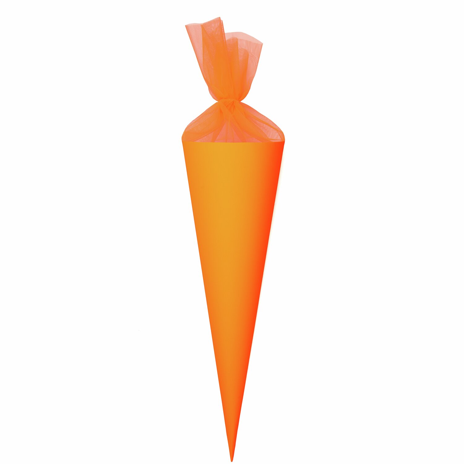 Rico Design Schultüte Rohling mit Tüllverschluss Neon Neon Orange von Rico Design