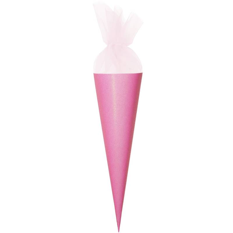 Rico Design Schultüte Rohling mit Tüllverschluss und Glitter Pink Rico Design Schultüte Rohling mit Tüllverschluss und Glitter Pink von Rico Design