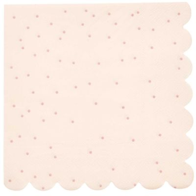 Servietten Punkte Puder Pink von Rico Design