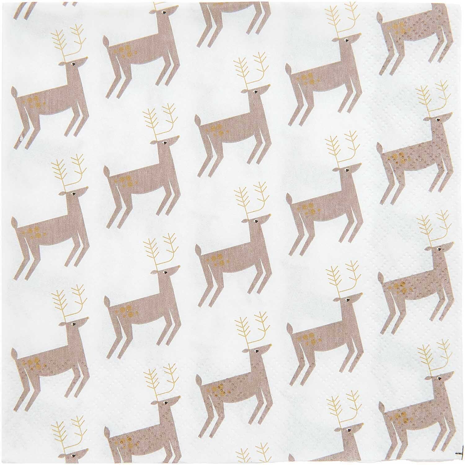 Servietten Rentiere 33x33cm 20 Stück Servietten Rentiere 33x33cm 20 Stück von Rico Design