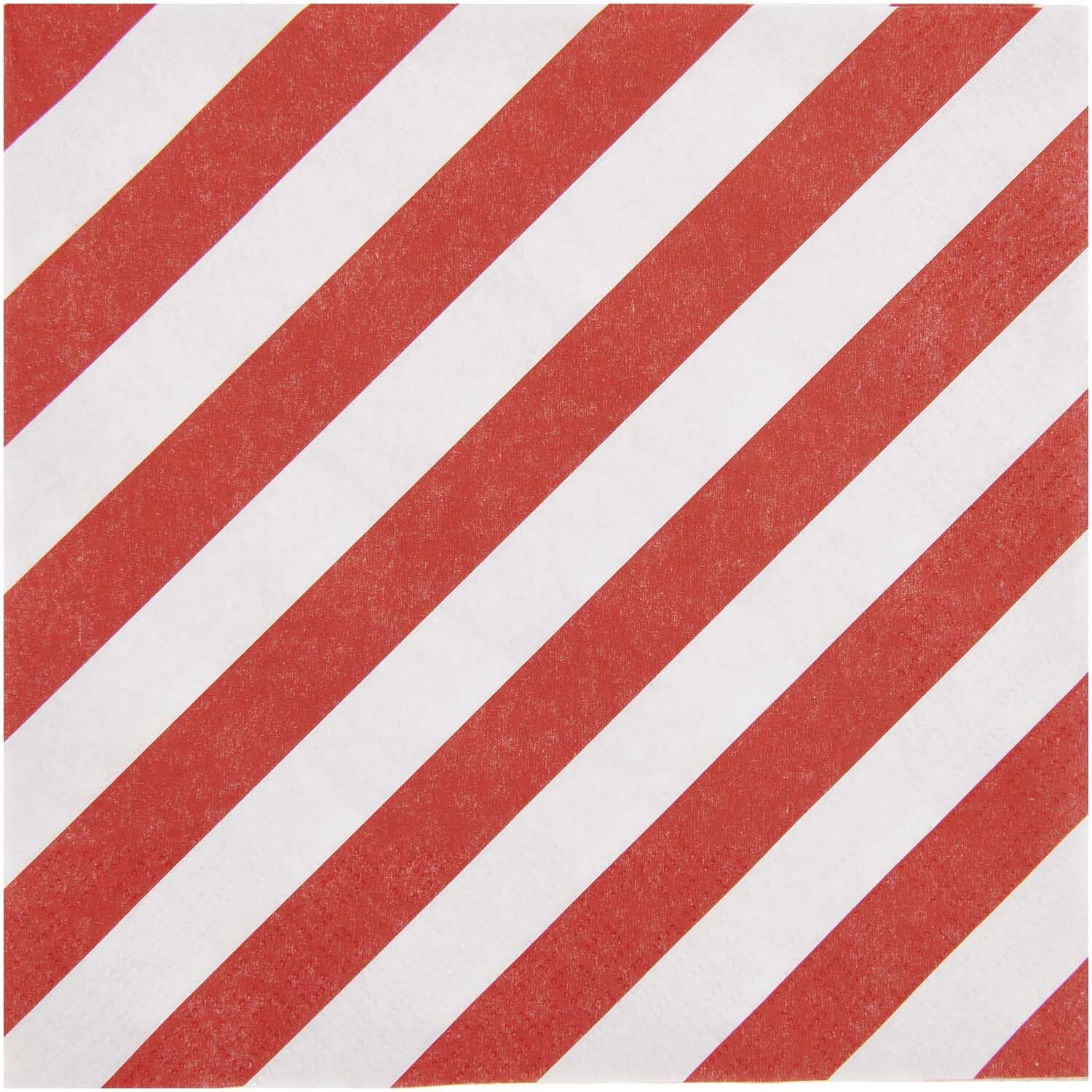 Servietten Streifen rot-weiß 33x33cm 20 Stück Servietten Streifen rot-weiß 33x33cm 20 Stück von Rico Design