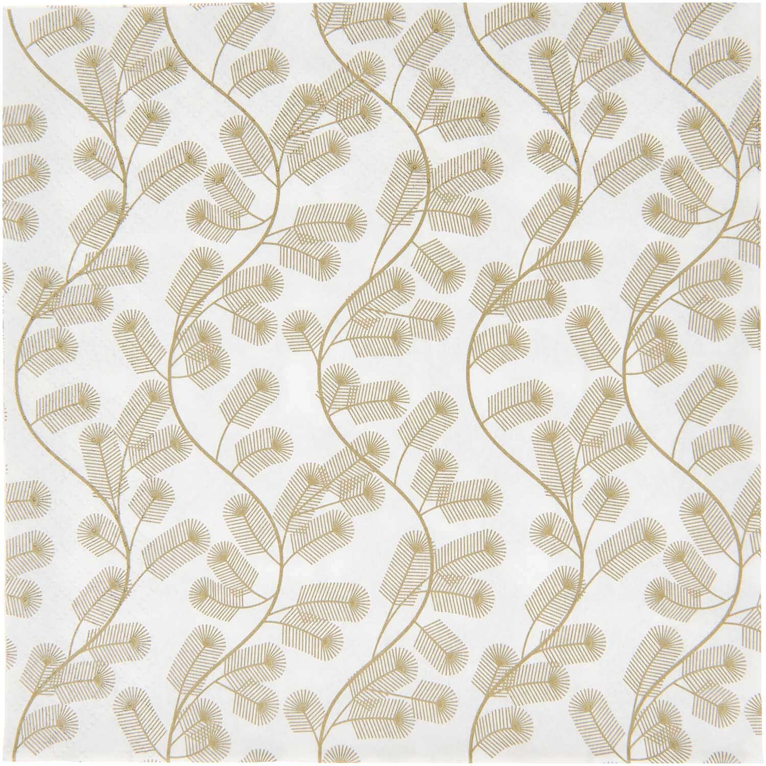 Servietten Tannenzweige gold 33x33cm 20 Stück Servietten Tannenzweige gold 33x33cm 20 Stück von Rico Design