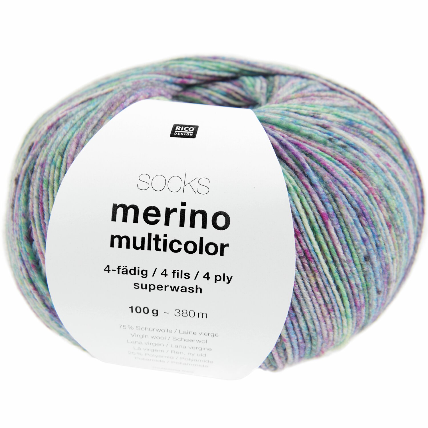 Socks Merino Multicolor 4-fädig Socks Merino Multicolor 4-fädig von Rico Design