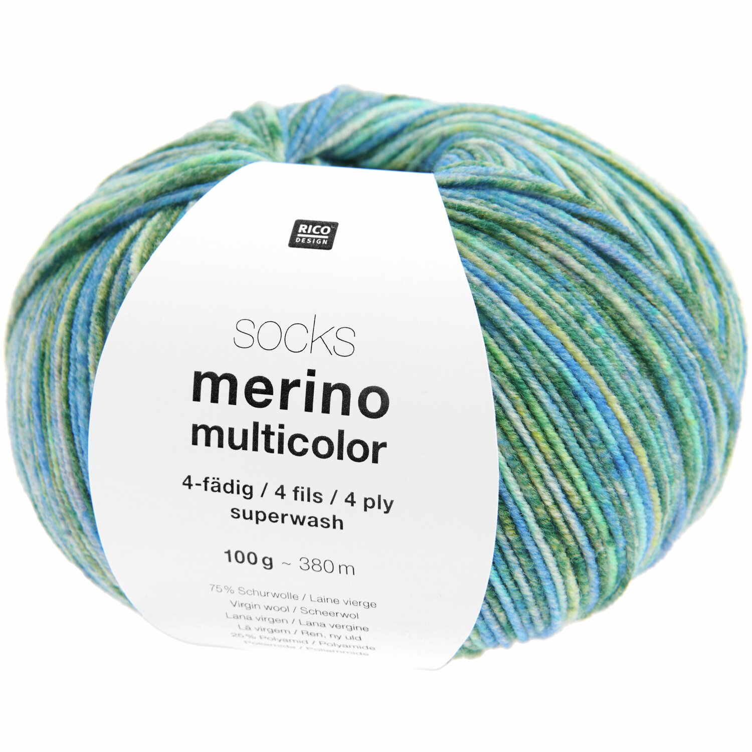 Socks Merino Multicolor 4-fädig Socks Merino Multicolor 4-fädig von Rico Design