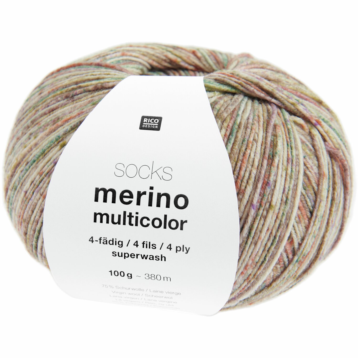 Socks Merino Multicolor 4-fädig Socks Merino Multicolor 4-fädig von Rico Design