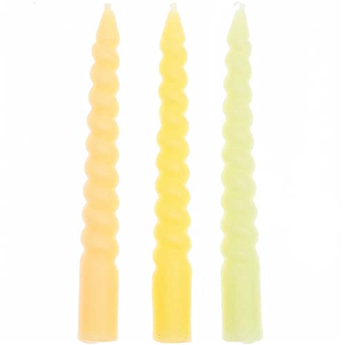 Spiralkerzen, Smokey Gelb Mix Spiralkerzen, Smokey Gelb Mix von Rico Design