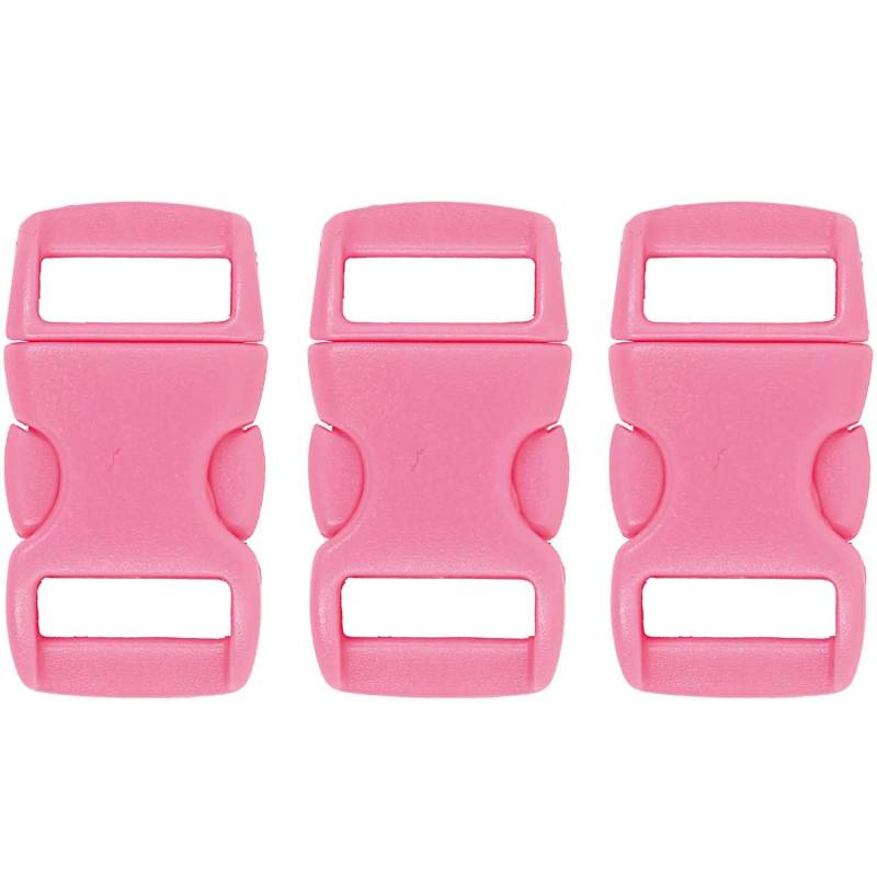 Steckverschlüsse rosa nachtleuchtend 14mm 3 Stück von Rico Design