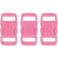 Steckverschlüsse rosa nachtleuchtend 14mm 3 Stück von Rico Design