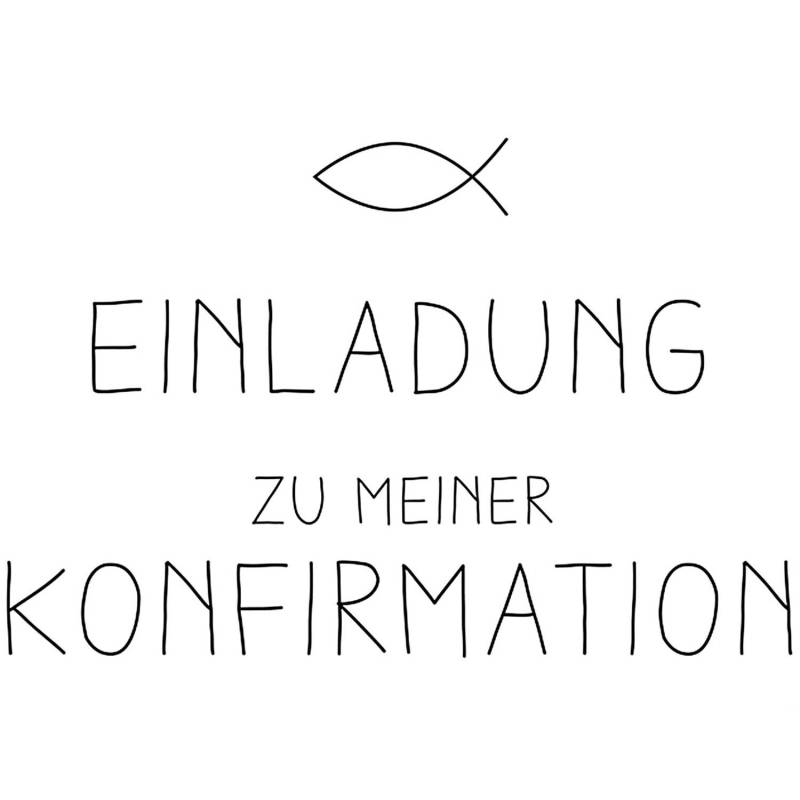 Rico Design Stempel Einladung Konfirmation 6x4cm von Rico Design