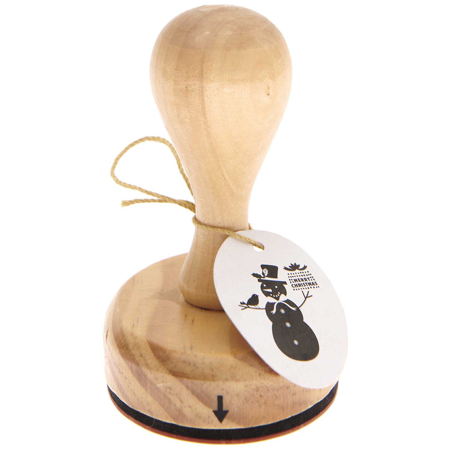 Stempel Schneemann 5x7cm oval von Rico Design