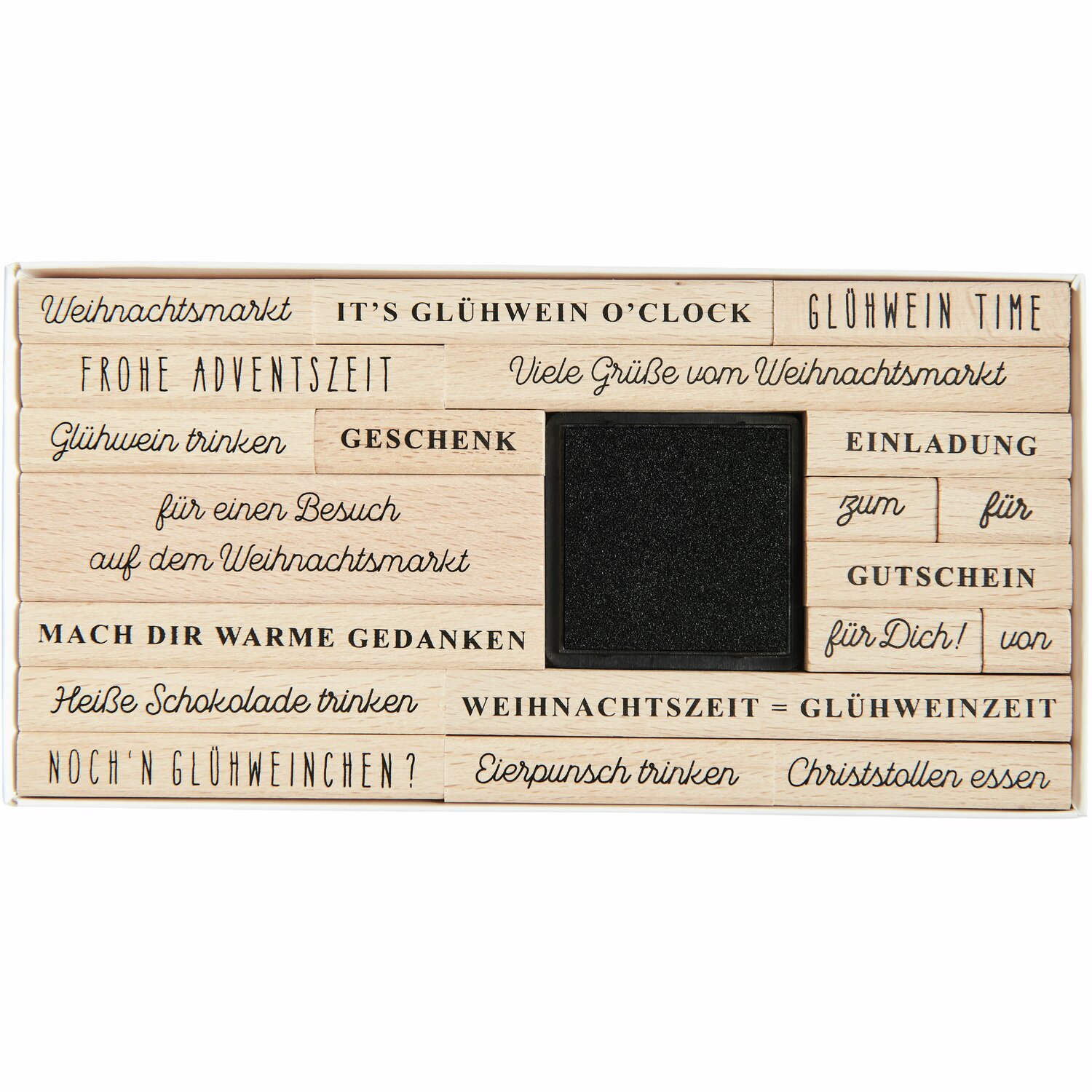 Stempelset Weihnachtsmarkt Types von Rico Design