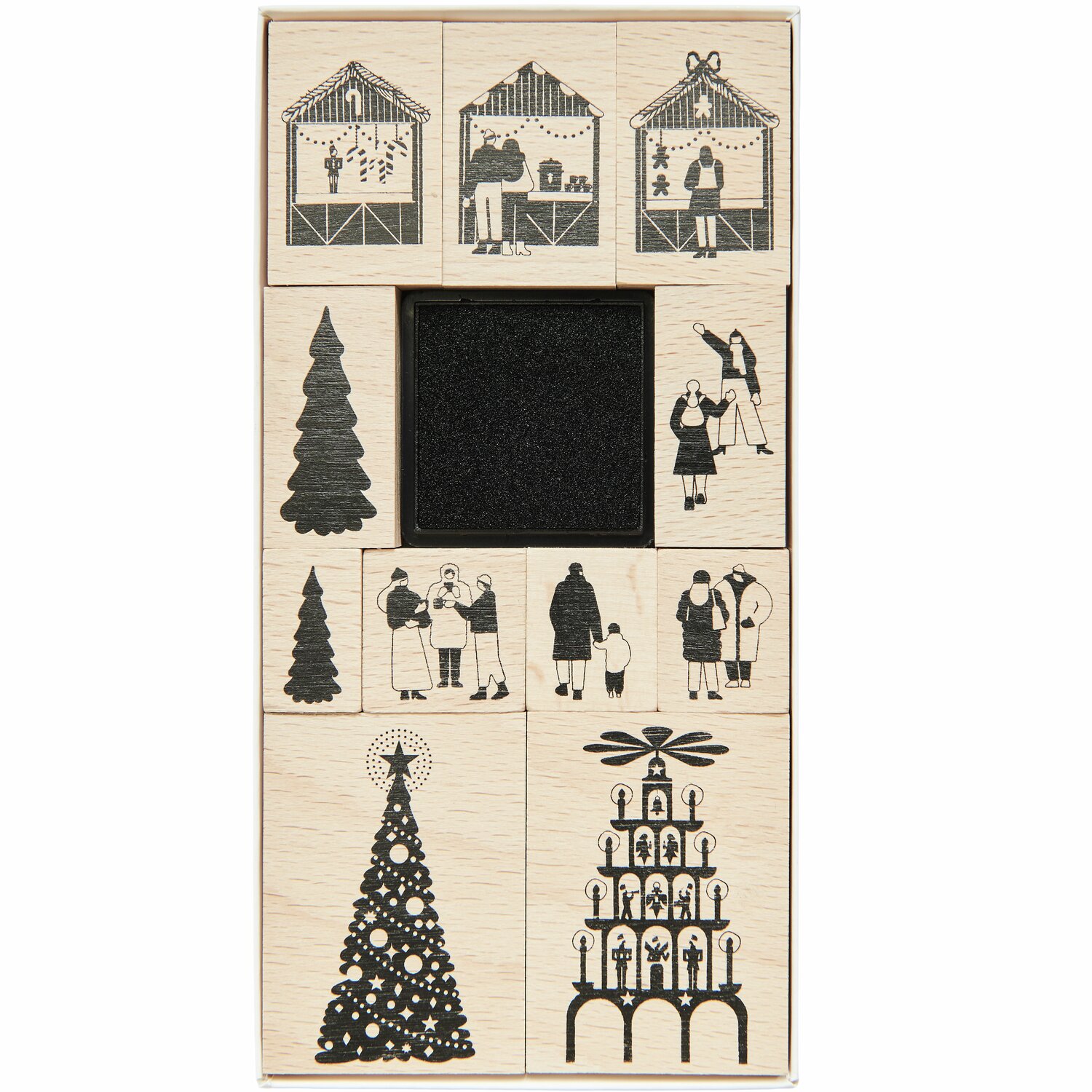Stempelset Weihnachtsmarkt von Rico Design