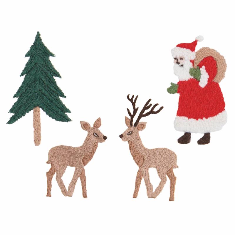 Stick & Stitch Stickpackung Weihnachtswald 12 Stück Stick & Stitch Stickpackung Weihnachtswald 12 Stück von Rico Design