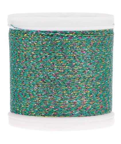 Stickgarn - Metallfarbe - Regenbogen grün von Rico Design