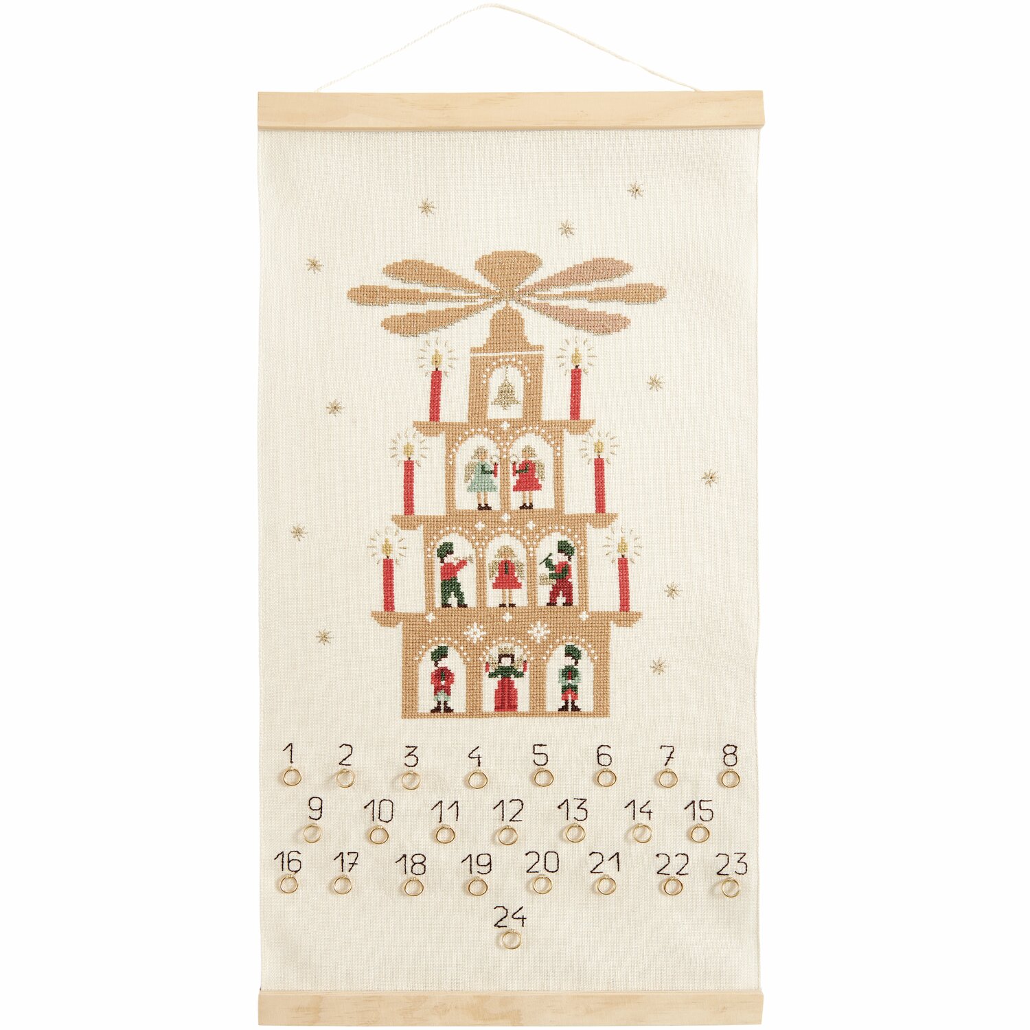 Stickpackung Adventskalender Lichterpyramide Stickpackung Adventskalender Lichterpyramide von Rico Design