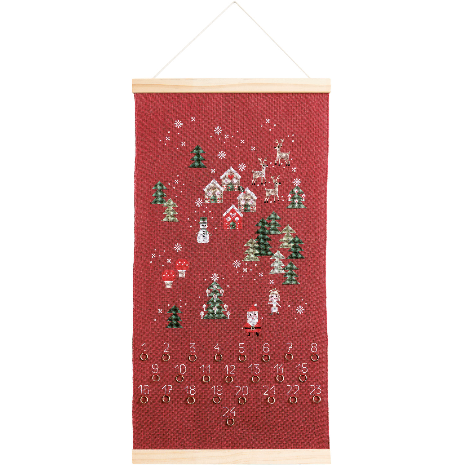 Stickpackung Adventskalender hängend Stickpackung Adventskalender hängend von Rico Design