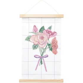 Stickpackung Bild Blumenstrauß mit Posterhänger Stickpackung Bild Blumenstrauß mit Posterhänger von Rico Design