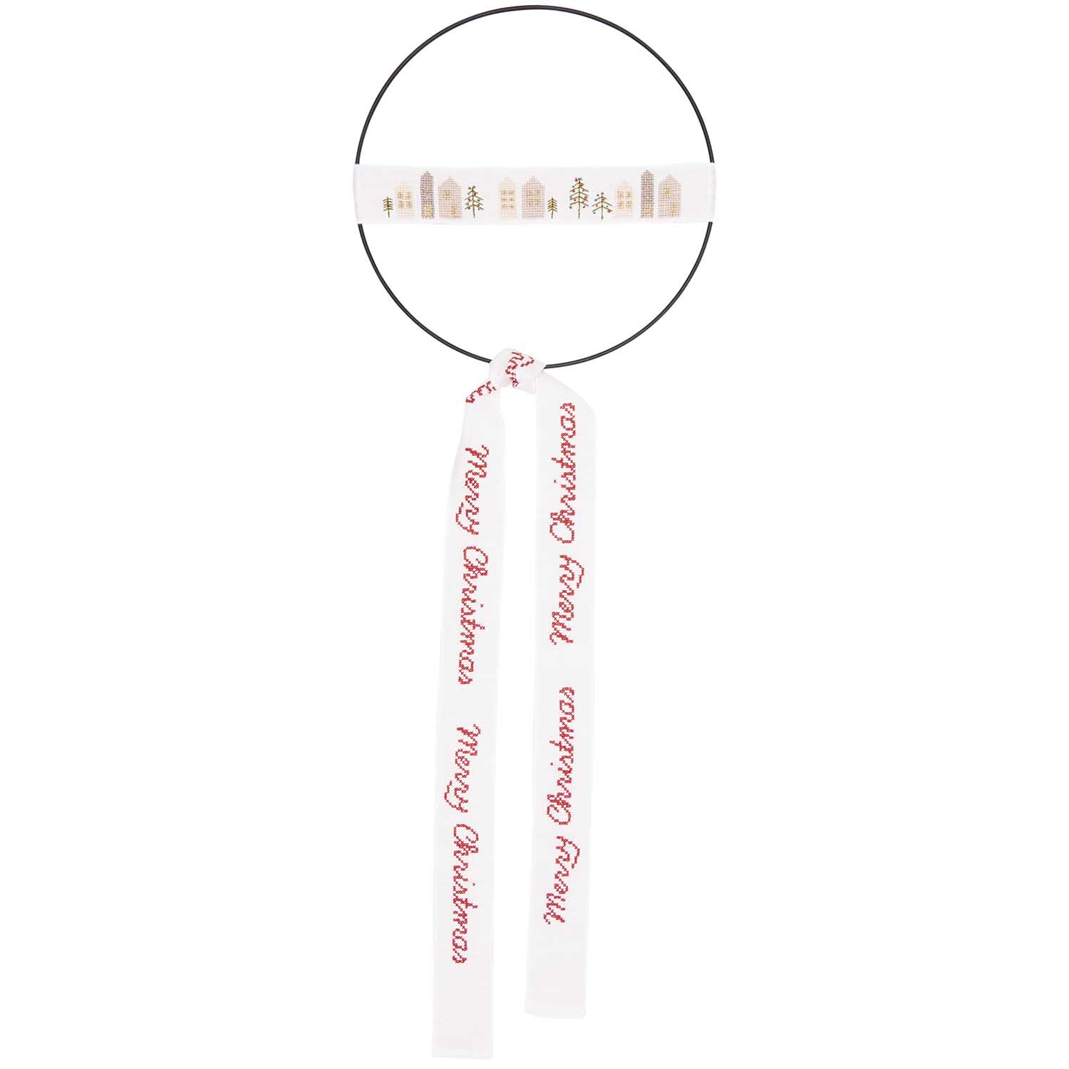 Stickpackung Häuser für Metallring Ø 25cm Stickpackung Häuser für Metallring Ø 25cm von Rico Design