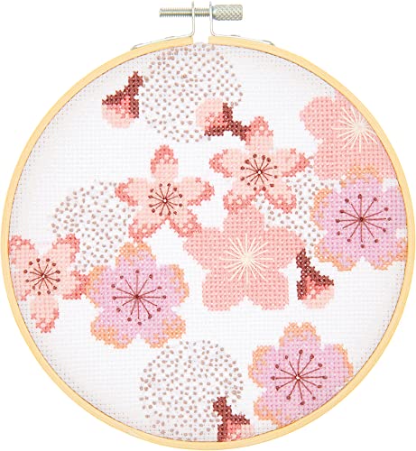 Stickpackung Kirschblüten, Bild Ø 15 cm, gezählter Kreuzstich Stickpackung Kirschblüten, Bild Ø 15 cm, gezählter Kreuzstich von Rico Design