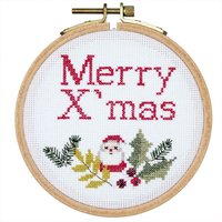 Stickpackung Merry X-Mas 10,5cm Stickpackung Merry X-Mas 10,5cm von Rico Design
