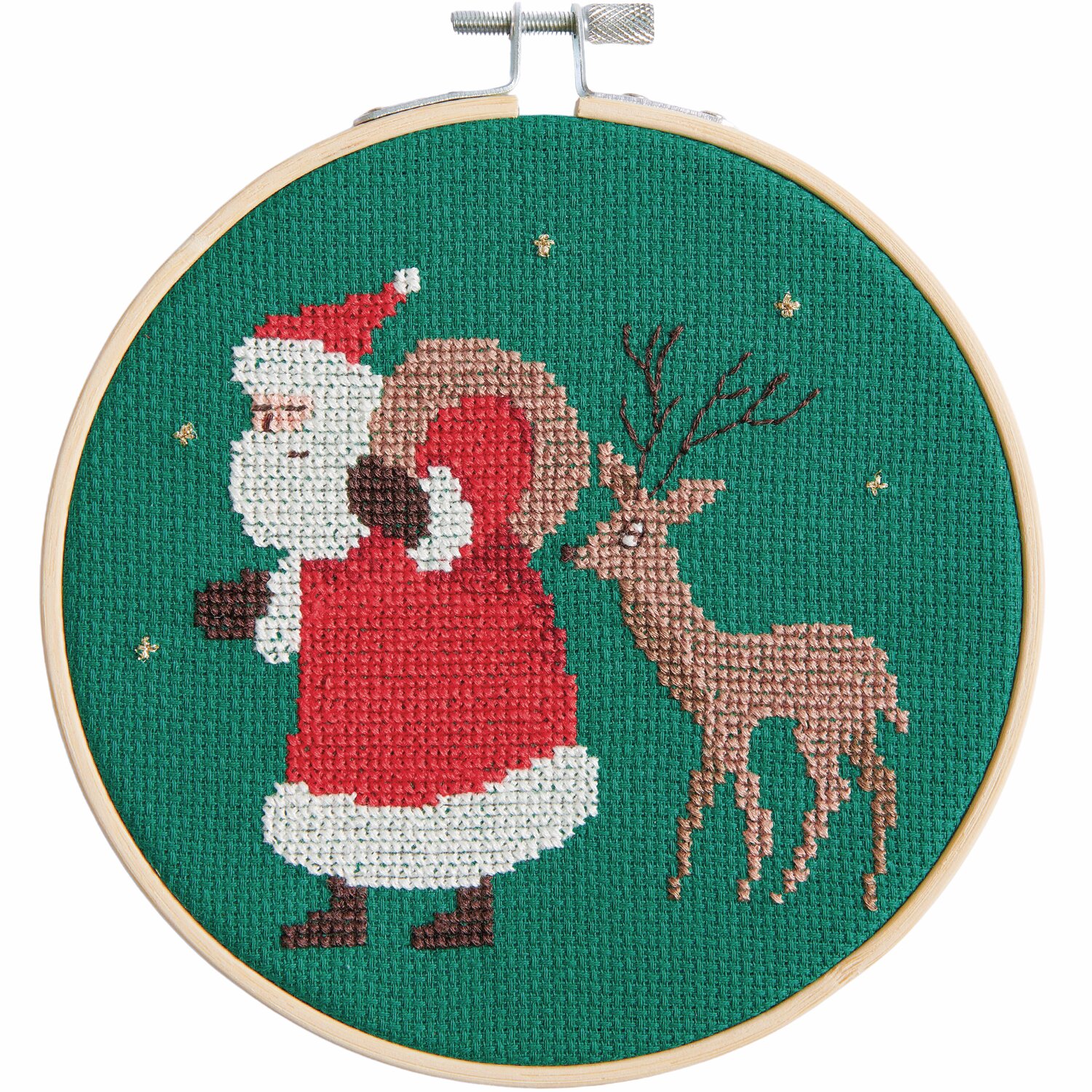 Stickpackung Santa und Reh von Rico Design