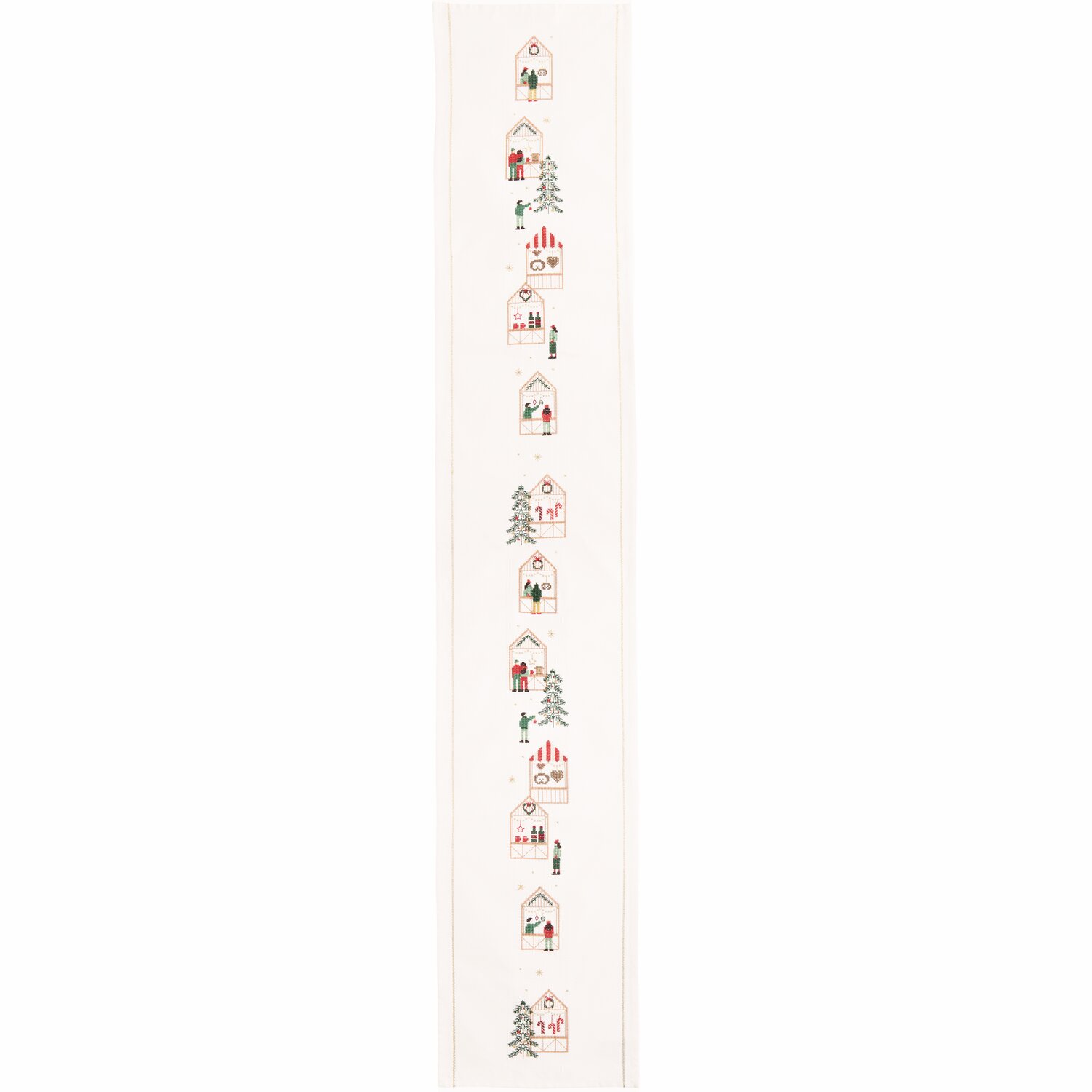Stickpackung Tischband Weihnachtsmarkt von Rico Design