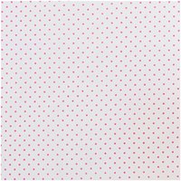 Stoff Pünktchen weiß-pink 50x160cm von Rico Design
