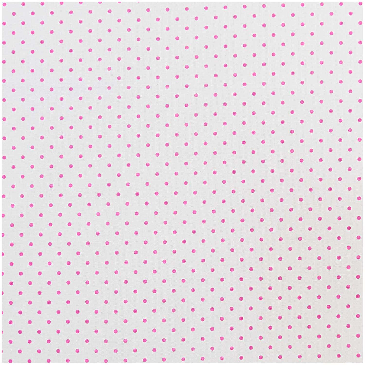 Stoff Pünktchen weiß-pink 50x160cm Stoff Pünktchen weiß-pink 50x160cm von Rico Design