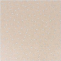 Stoff Punkte natur-silber 140cm breit von Rico Design