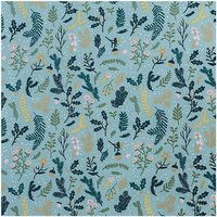 Rico Design Stoff türkis Zweige mit gold 140cm von Rico Design