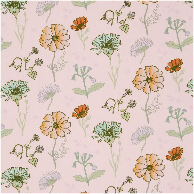 Stoffabschnitt Baumwoll-Popelin Blumen Rosa Stoffabschnitt Baumwoll-Popelin Blumen Rosa von Rico Design
