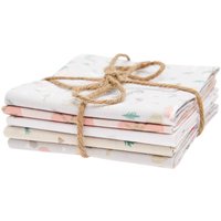 Stoffpaket mit 5 Stoffen Nostalgic Christmas Musselin Elfen 50x70cm von Rico Design