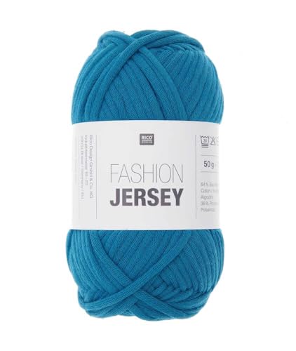 Rico Design Baumwollknäuel zum Stricken Fashion Jersey, Farbe: 28, petrolblau Rico Design Baumwollknäuel zum Stricken Fashion Jersey, Farbe: 28, petrolblau von Rico Design
